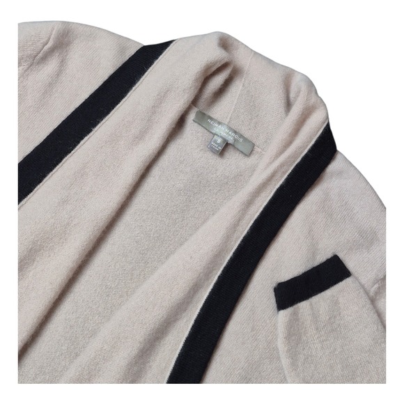 Neiman Marcus Sweaters - Neiman Marcus Women's S 100% Cashmere Cardigan‎ Soft Pink Blush Trim Sweater